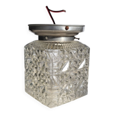 1950s glass ceiling light