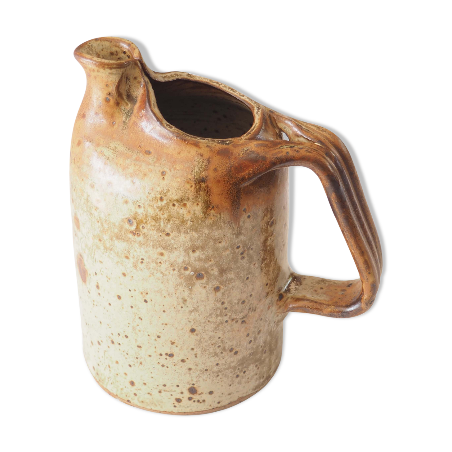 Pinched sandstone pitcher