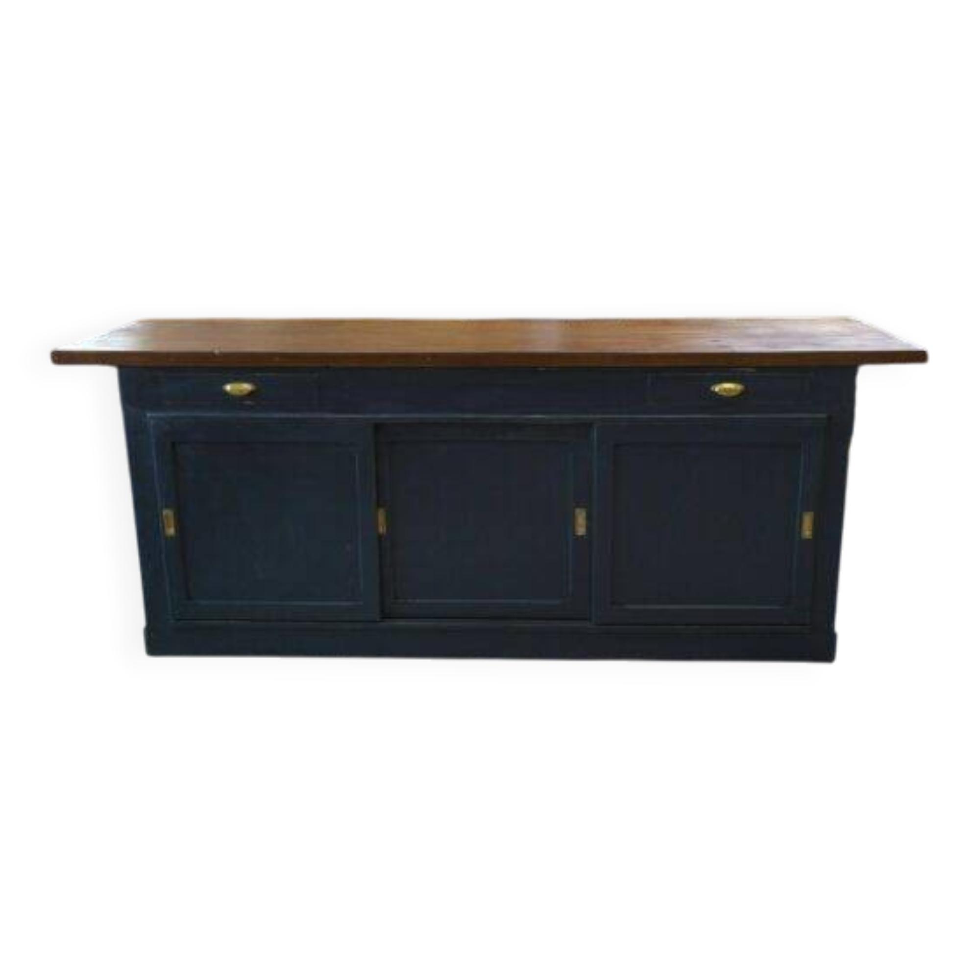 1950s pine sliding door counter