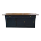 1950s pine sliding door counter