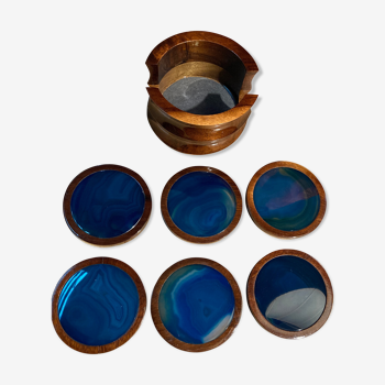 Set de 6 sous verres pierres