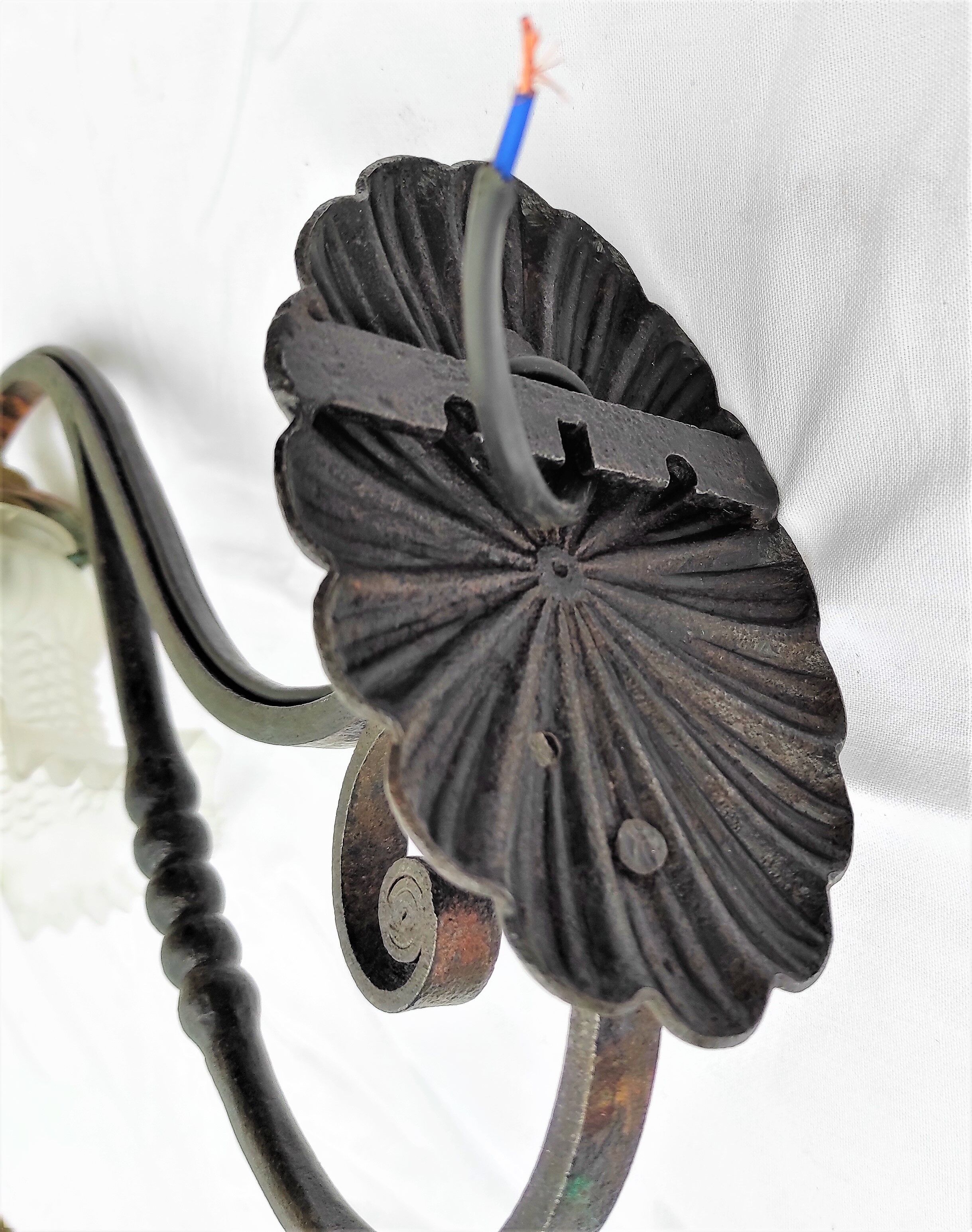 Interior wrought iron wall lamp early 20th centuries