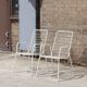 Pair of Emu Rio garden chairs in wire, Italy 1970s