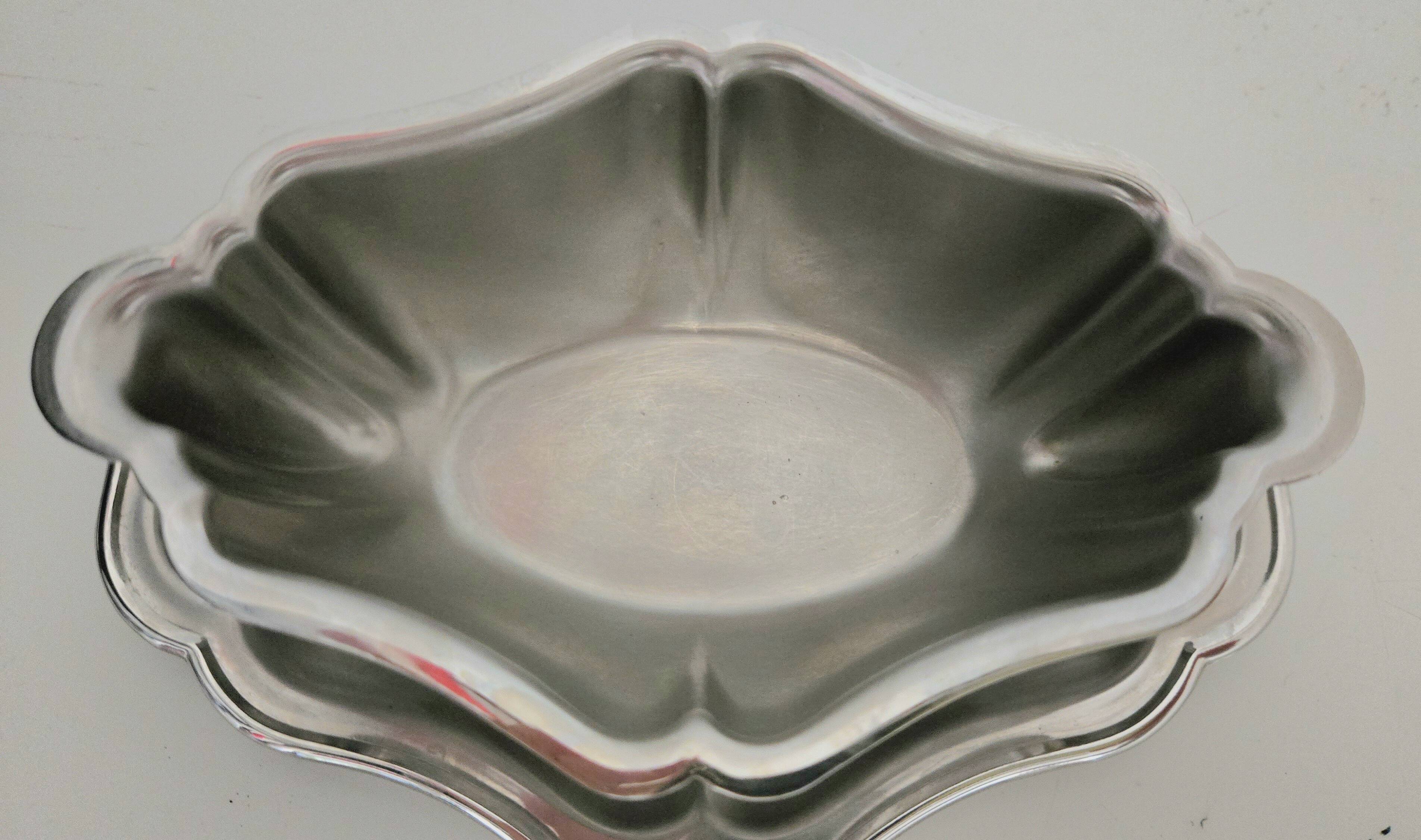 Patinated stainless steel sauceboat