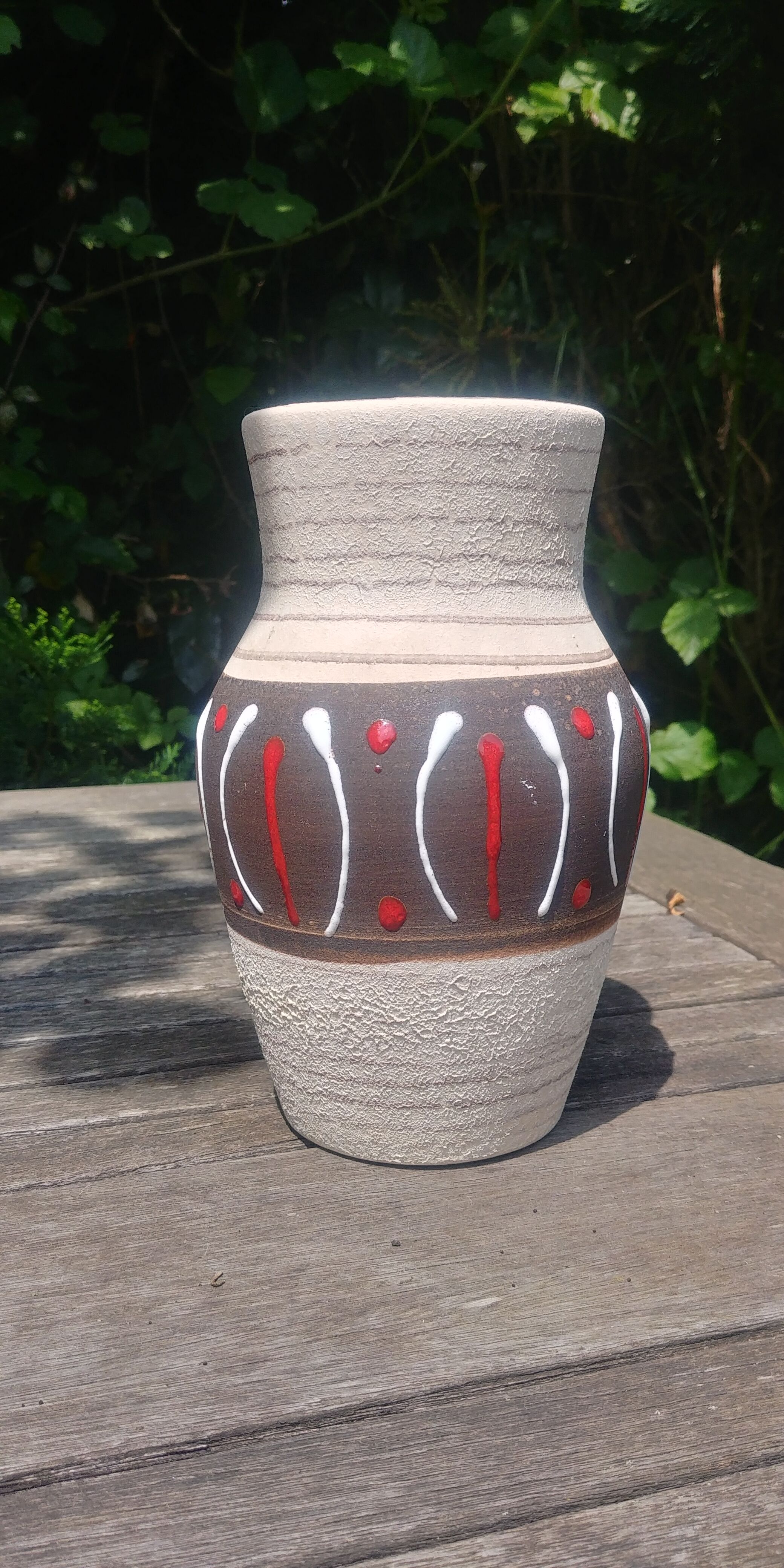 W.Germany Vintage 60s vase in matt glazed ceramic