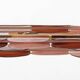 Italian Murano Glass and Brass Modular Linear Chandelier in Pink and Red