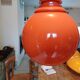 Vintage Opaline Orange and White Pendant Lamp