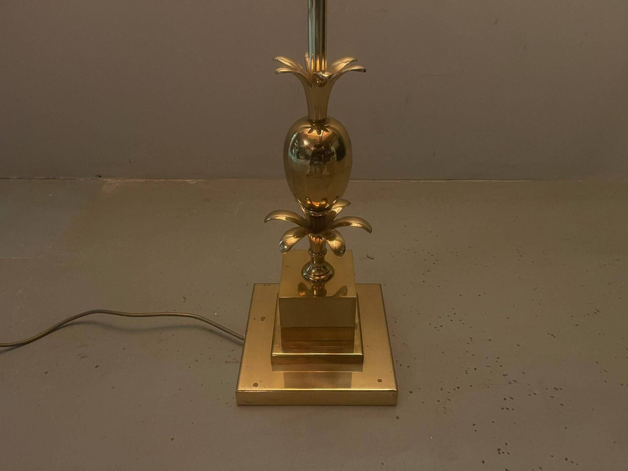 Exceptional French Hollywood Regency Brass Floor Lamp