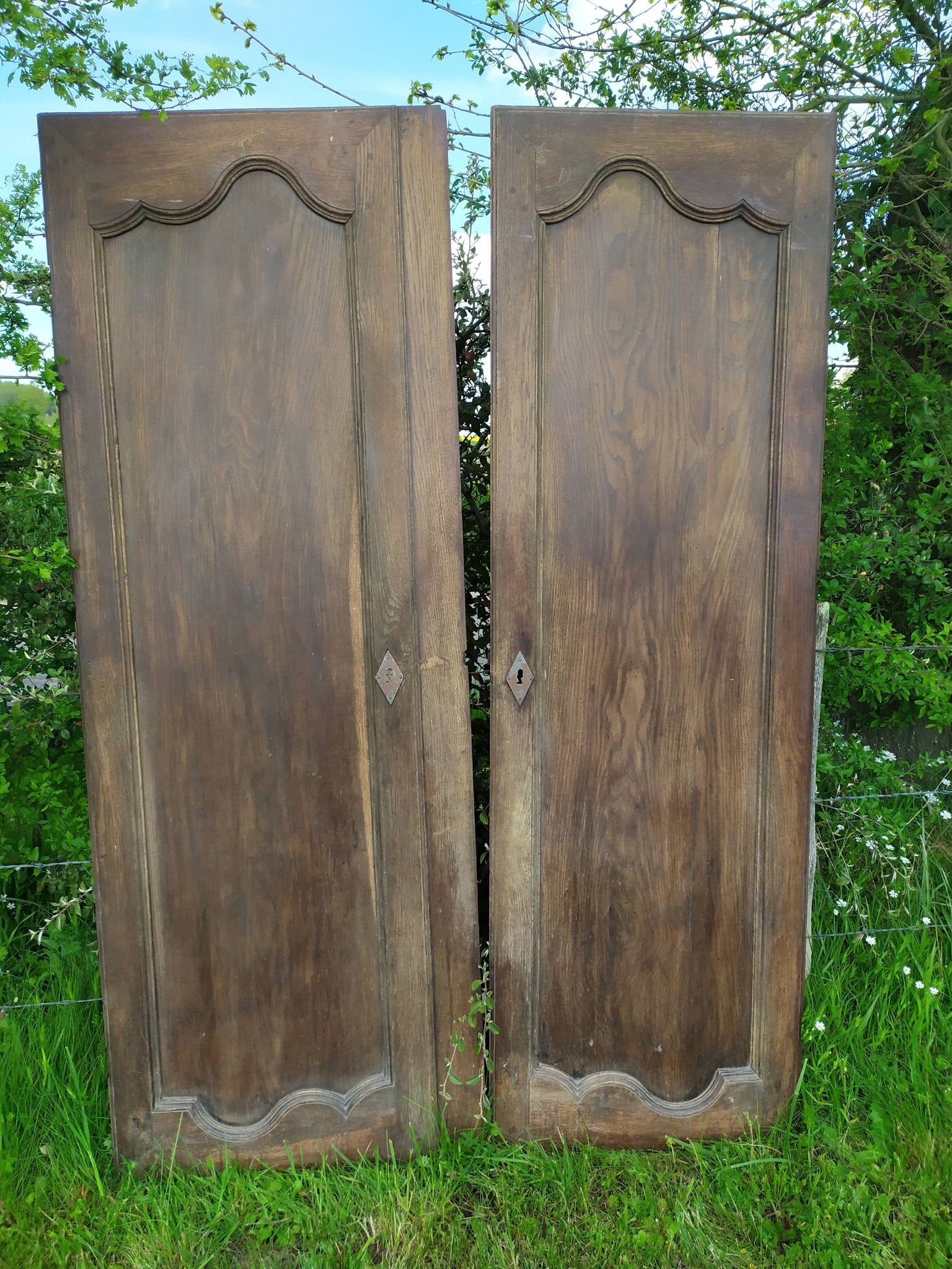 Portes d'armoire en chêne