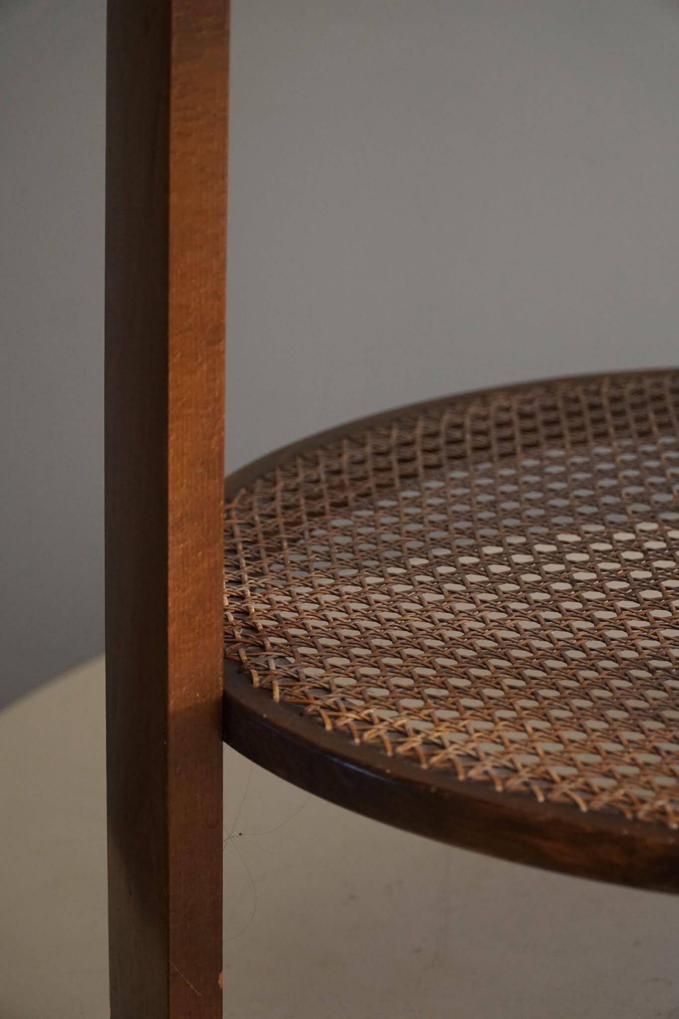 Modern Danish, Lacquered Beech Side Table, Fritz Hansen, "Model 1535", 1940s