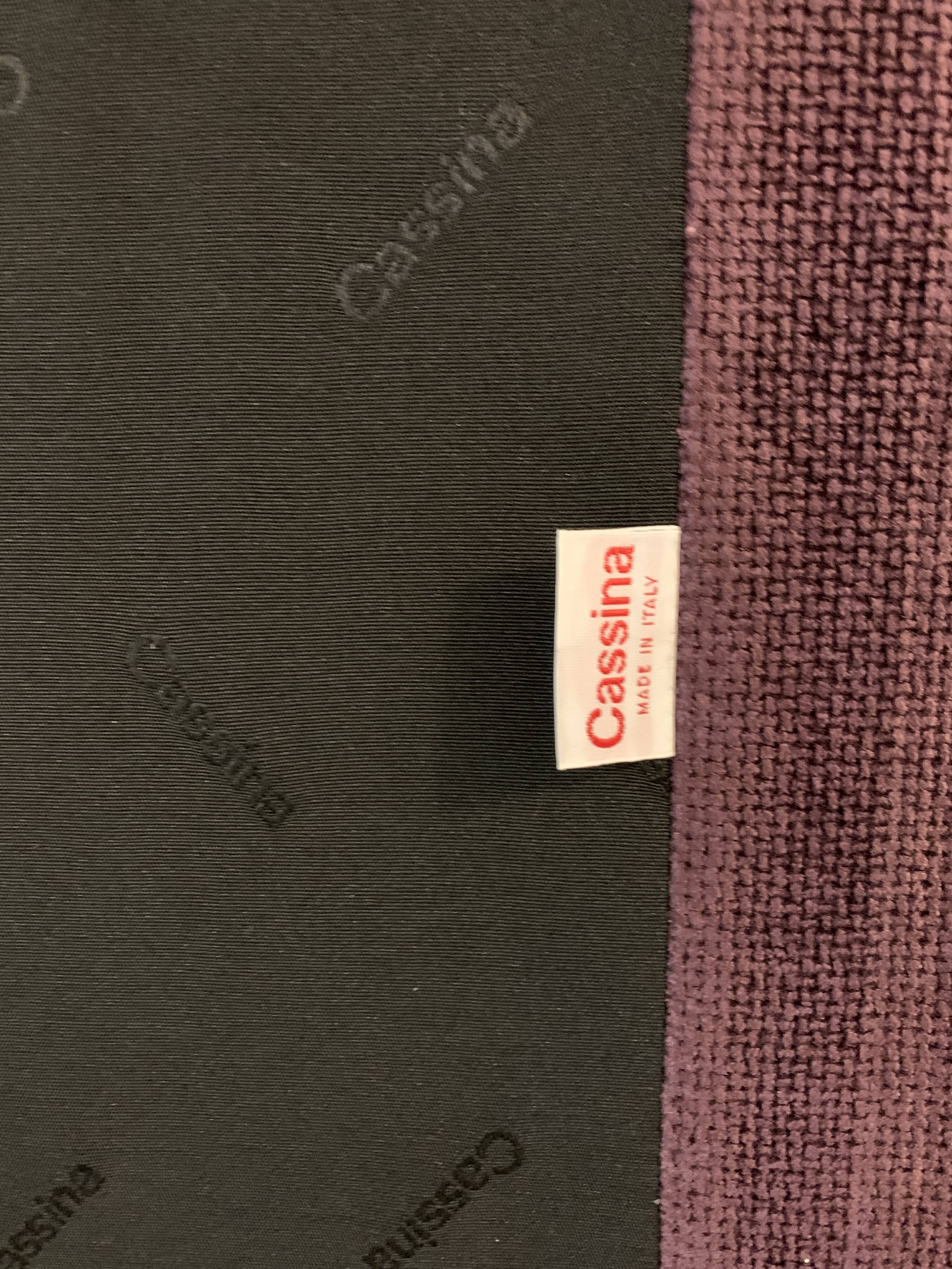 Set of 2 purple Cassina Nest sofas