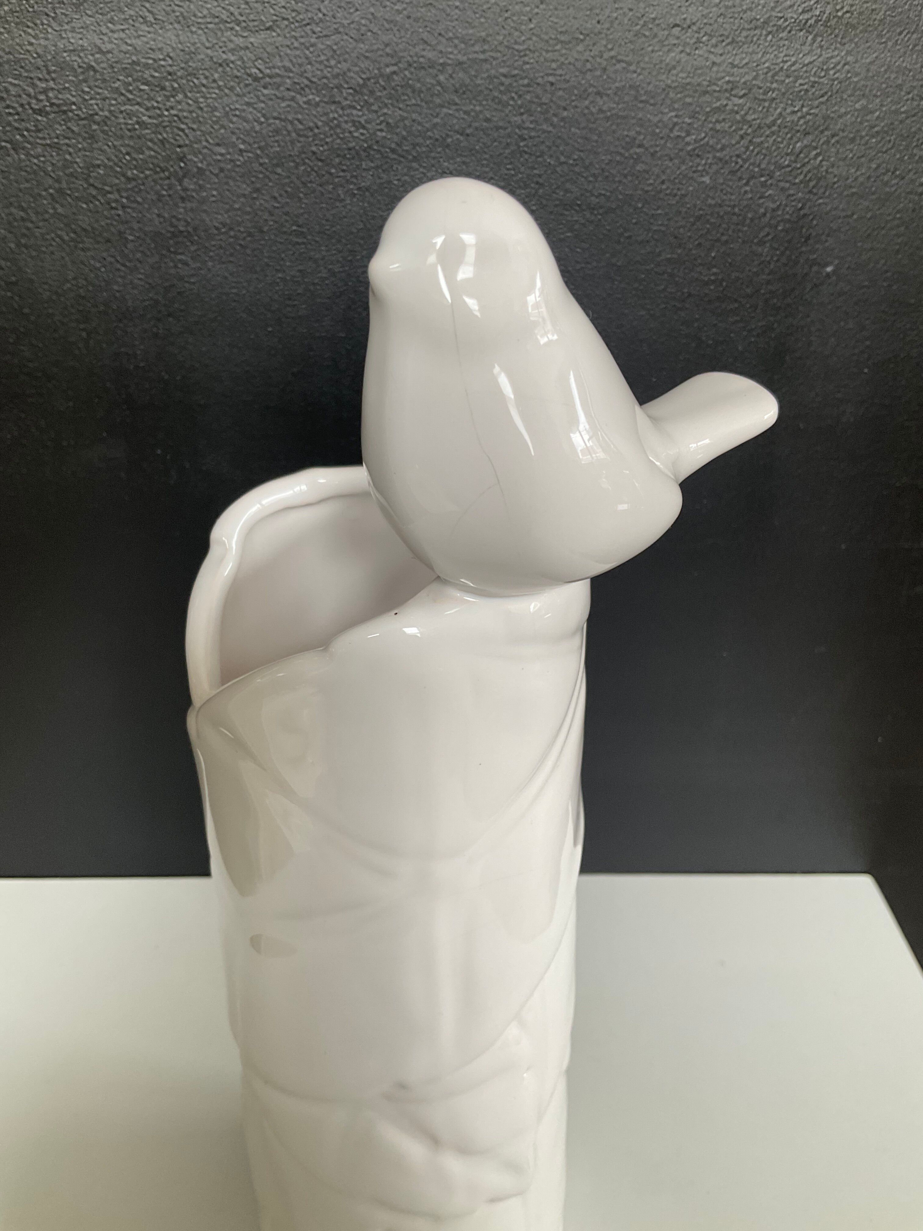 Vintage glazed ceramic vase