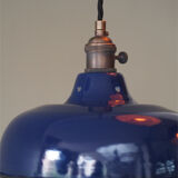 Day blind emailed midnight blue industrial lamp