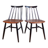 Paire de chaises Fanett par Ilmarii Tapiovaara pour Asco
