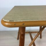 Rattan and wicker coffee table
