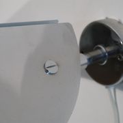Pair of sconces in metal and chrome 1970