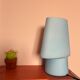 Lampe flore verre opaline Habitat 1990