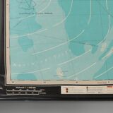 Large Educational Wall Chart or Map of Africa, Germany 1950s