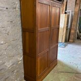 Vintage Parisian solid oak cabinet