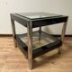 Modern coffee table with glass shelves, 1970s