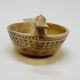 Scandinavian Duck Shaped Carved Wooden Bowl Folk Art