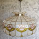 Vintage mother-of-pearl pendant lamp
