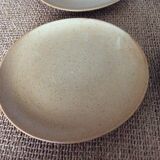 4 stoneware plates