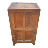 30s oak bar fridge wooden ice chest.