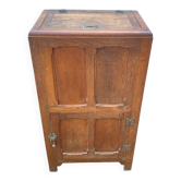30s oak bar fridge wooden ice chest.