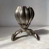 Ashtray flower 1970 silver bronze