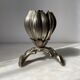 Ashtray flower 1970 silver bronze