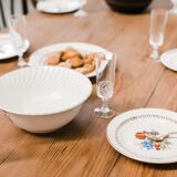 Flower bowl Lunéville France "Dipladenia"