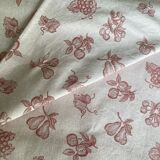 Large rectangular cotton damask tablecloth