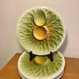 Vintage artichoke plates in majolica