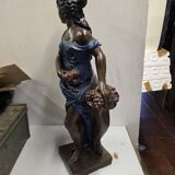 Plaster female sculpture 90cm H