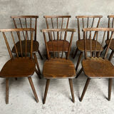 Series of 17 Fanette bistro chairs 1960 tapiovaara style