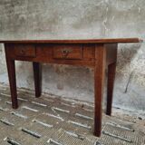 Old side table oak with drawers