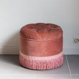 Velvet pouf