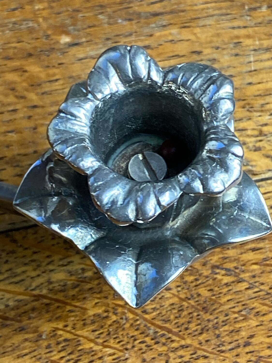 Flower candle holders, lotus ashtray with removable petals, 1960s.