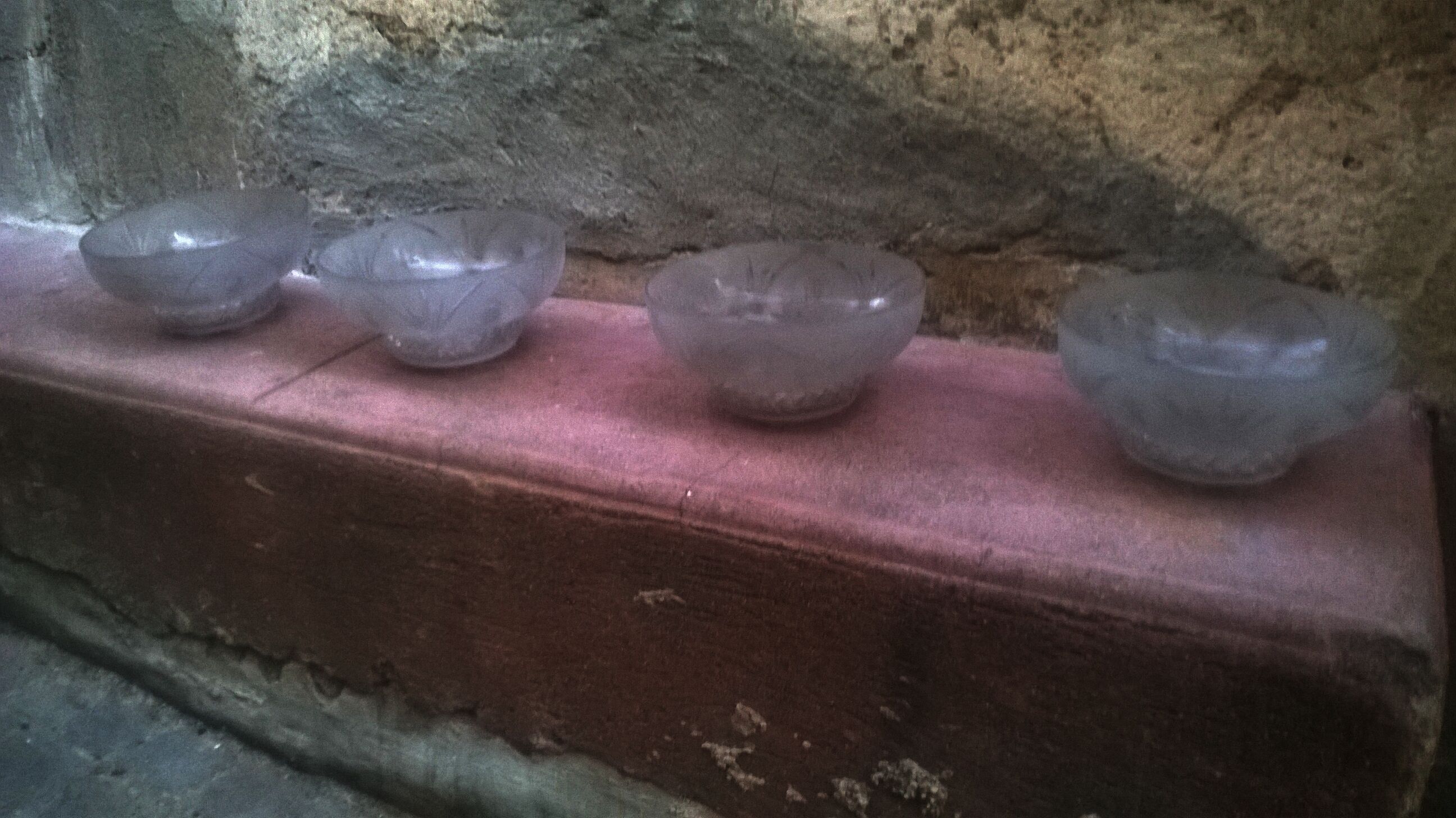 Series of four cups for chandelier