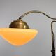 Art Deco brass floor lamp with adjustable height