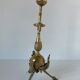 Pair of neoclassical style candlesticks in gilded bronze in the taste of Barbedienne