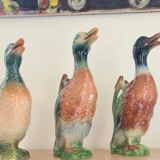 Blue gray slip duck pitcher