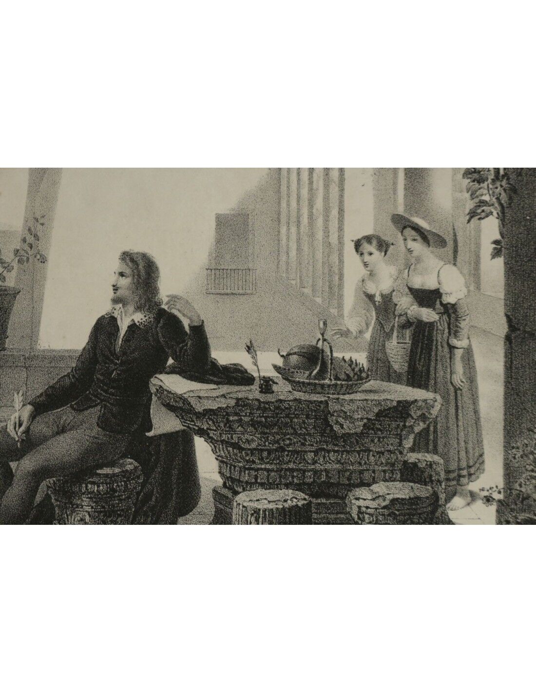 Lithography, Engraving, House of Tasso Torquato