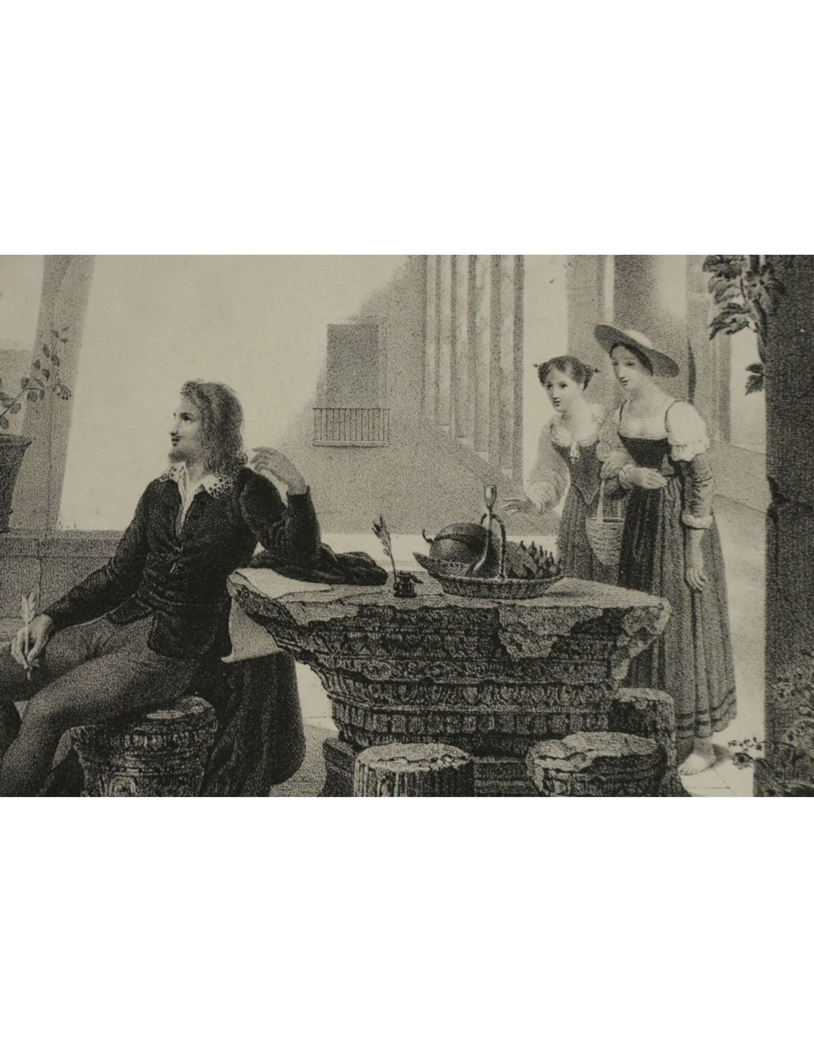 Lithographie, Gravure, Maison de Tasso Torquato