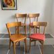 4 chaises bistrot vintage Baumann