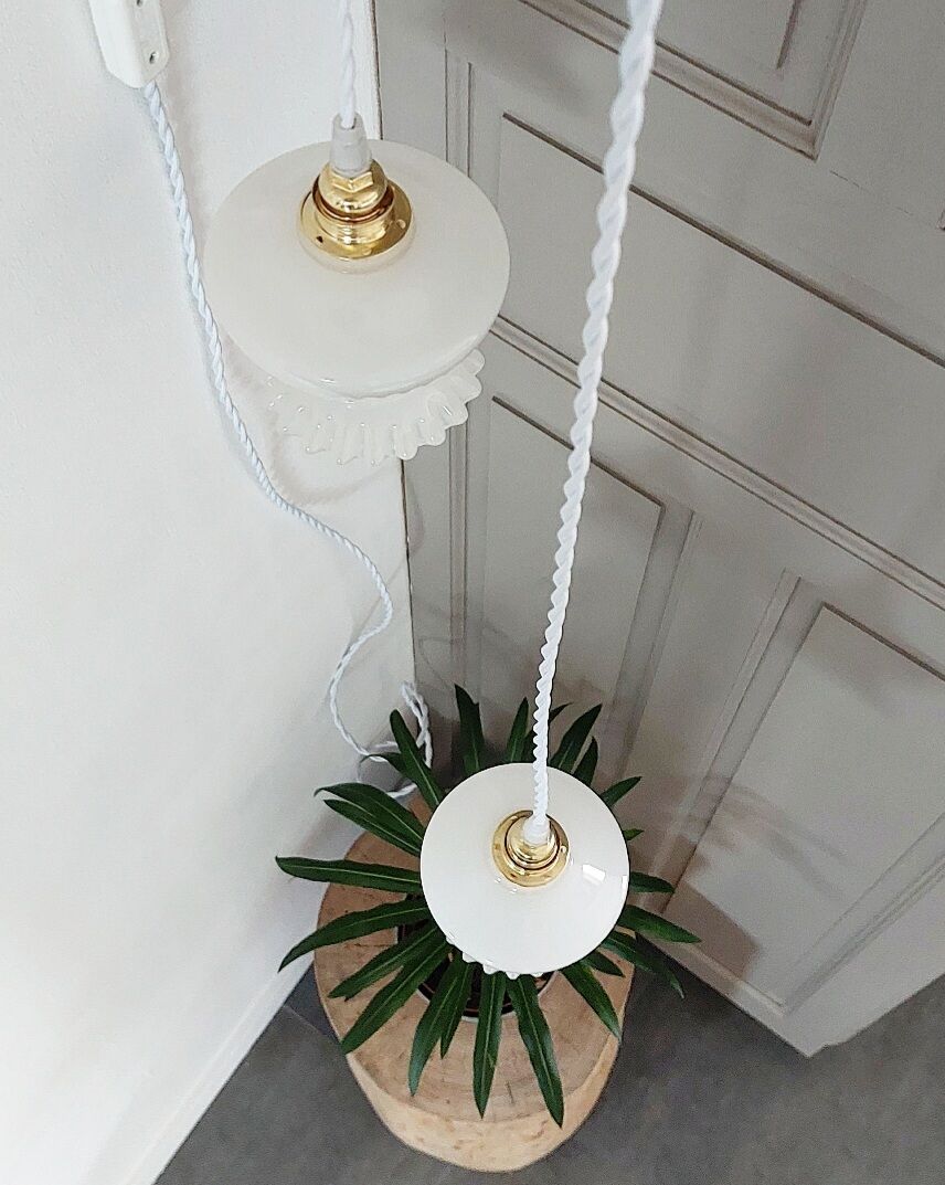 Baladeuse opaline vintage