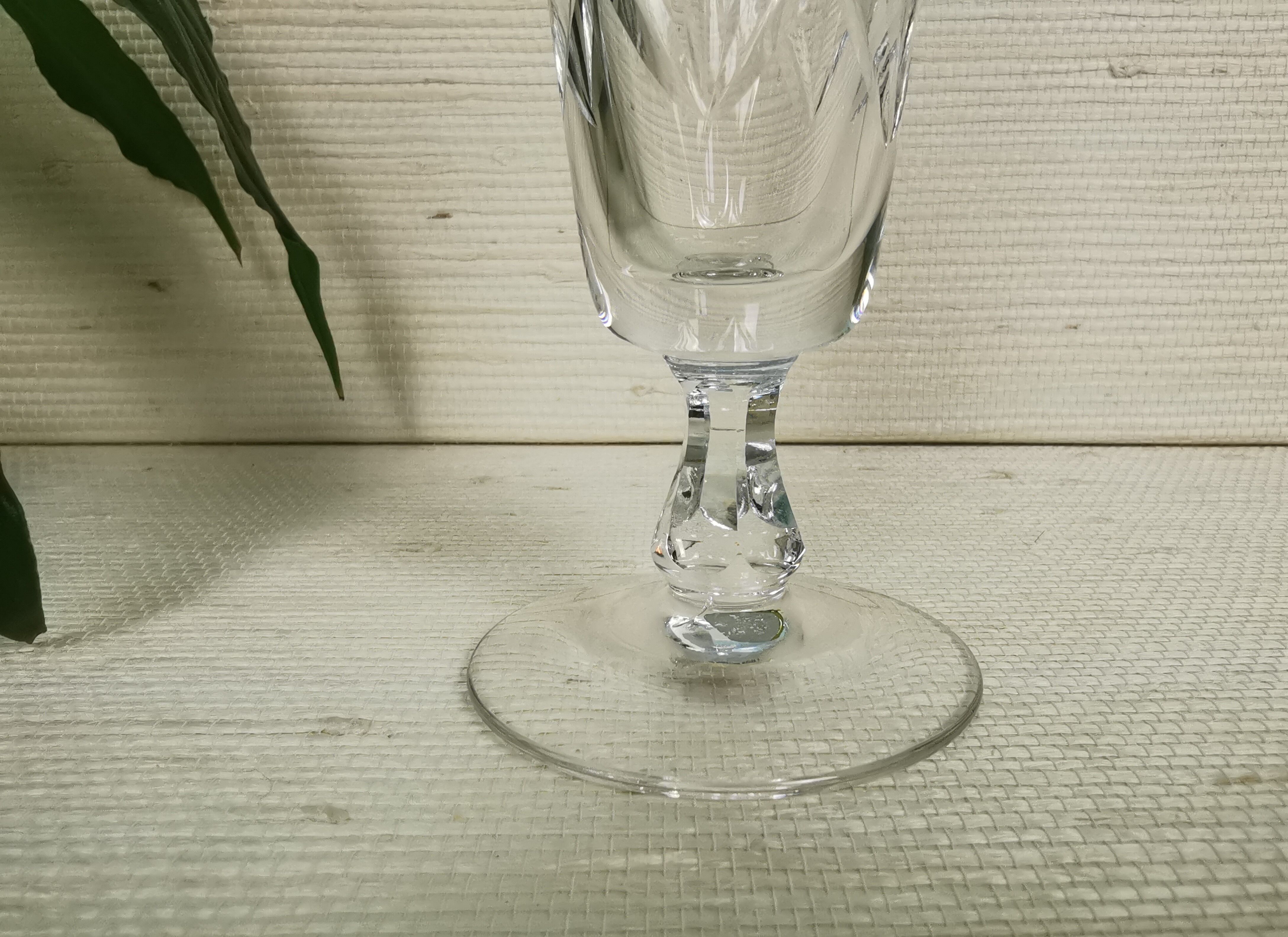 6 crystal champagne flutes