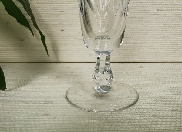 6 flûtes à champagne en cristal