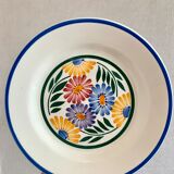 Josetti earthenware service with colorful flowers 1930